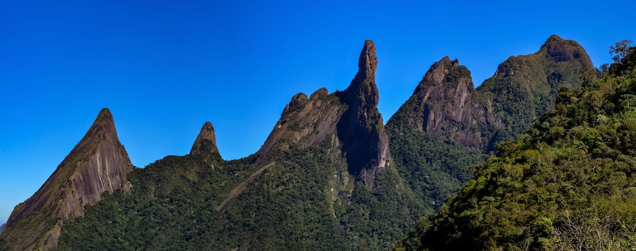 The Serra dos Órgãos is a mountain range in the city of Teresópolis, state of Rio de Janeiro, Brazil. The region is home to the famous Serra dos Órgãos National Park and the Três Picos State Park.