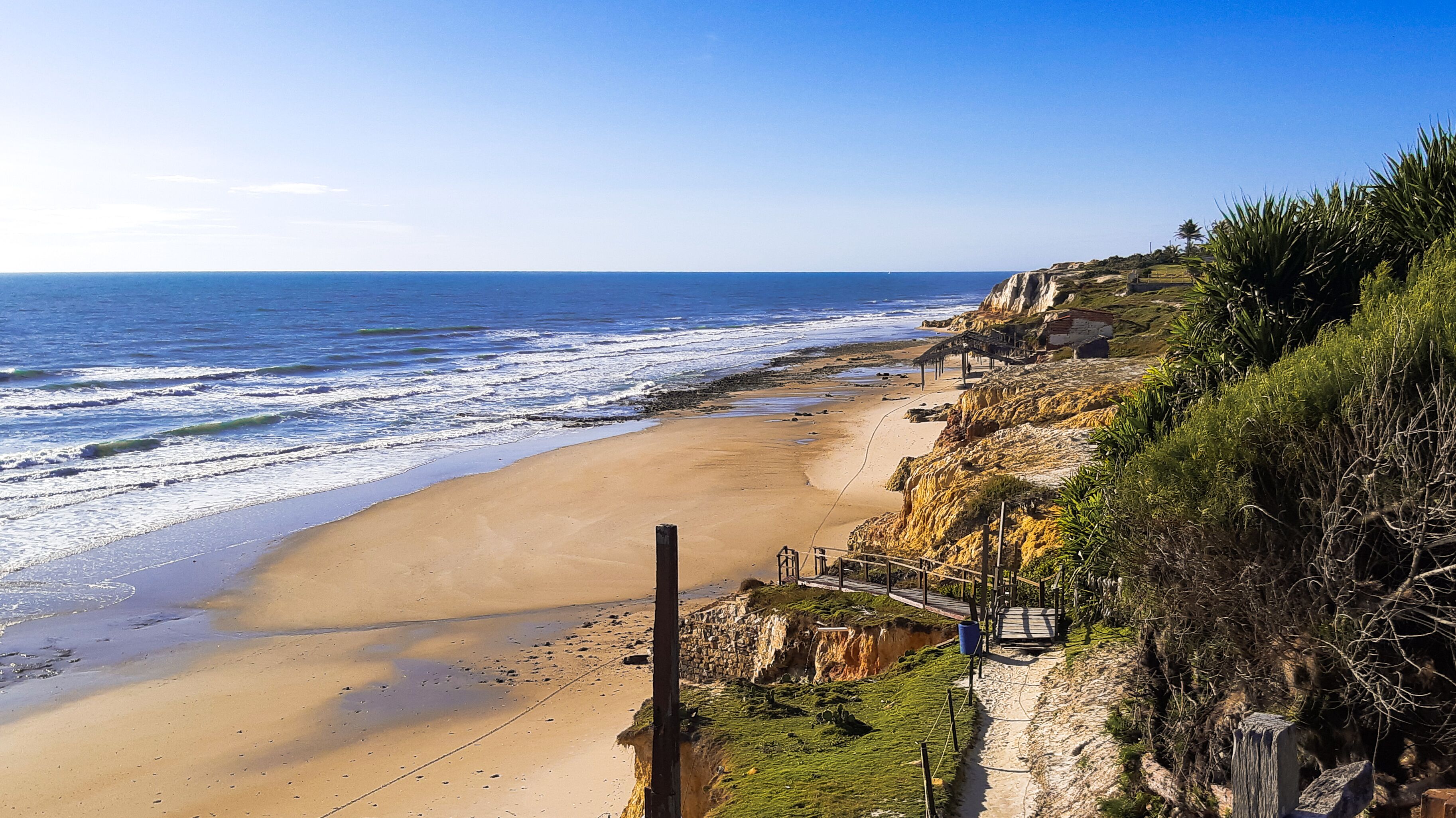 Praia das Fontes beach, located in Beberibe, Ceará, Brazil