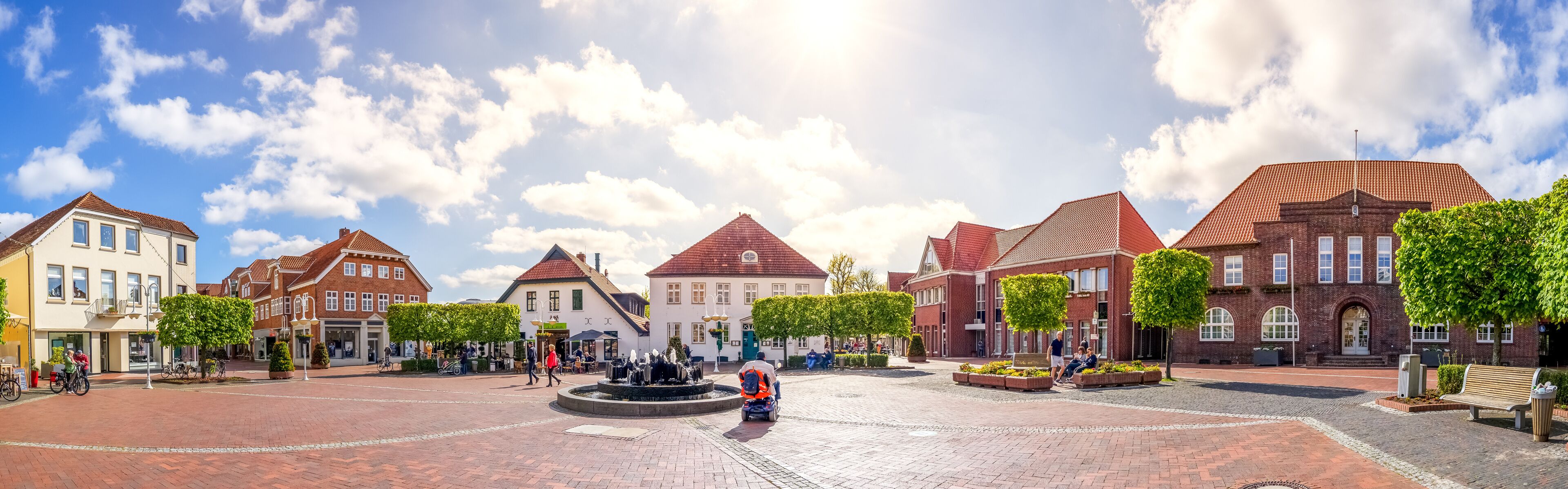 Marktplatz, Westerstede, Niedersachsen, Deutschland	