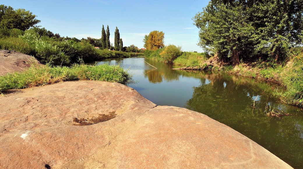 The Nixstein in Strehla, Saxony, Germany.