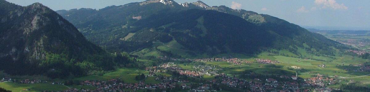 Pfronten Steinach und die Alpspitz