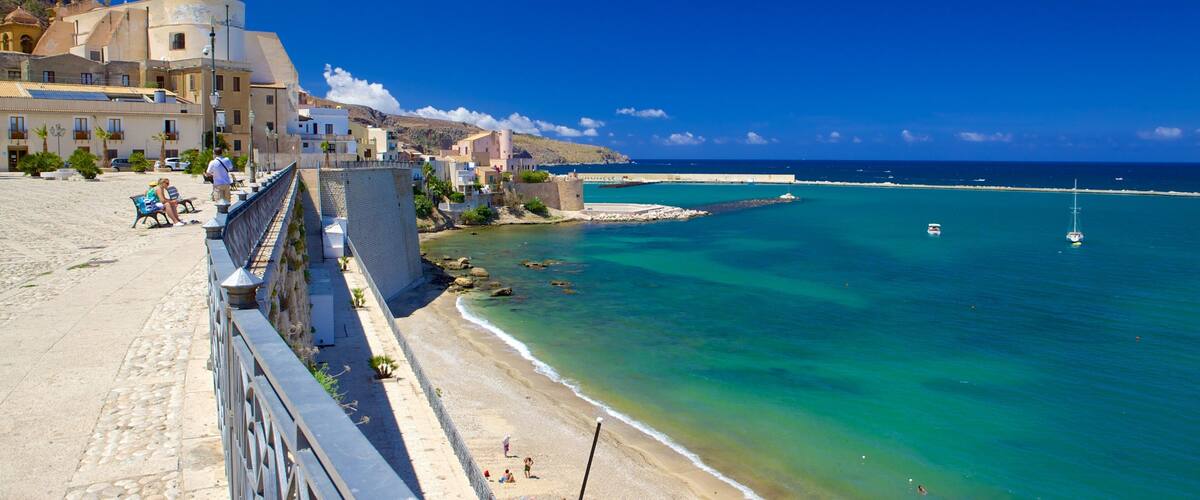 Castellammare del Golfo which includes general coastal views, a coastal town and tropical scenes