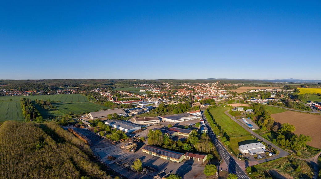 Ballenstedt Harz Panorama Luftaufnahme