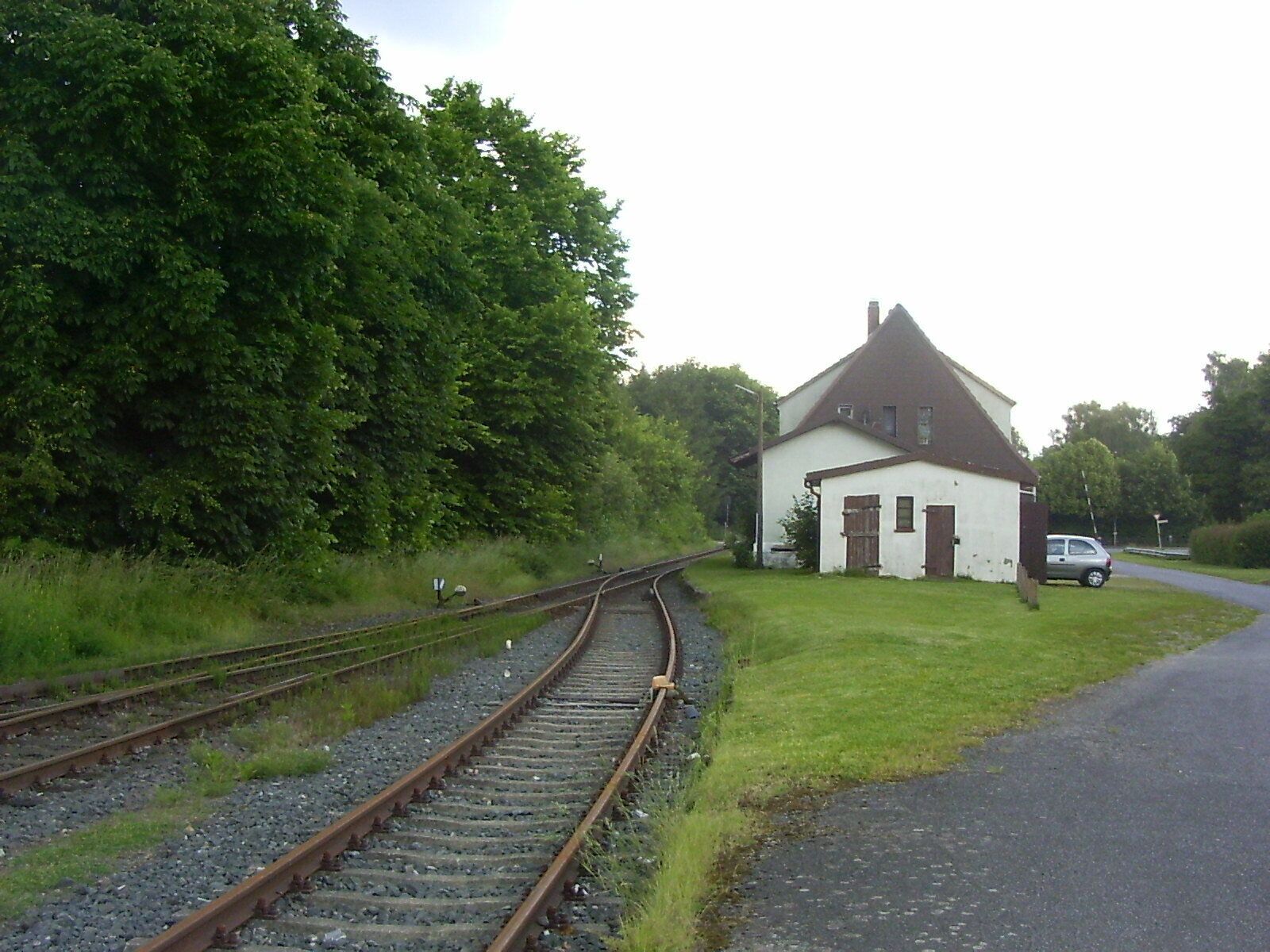 Zeven, station Noord, tegenwoordig modelbouwwinkel, vanuit het westen