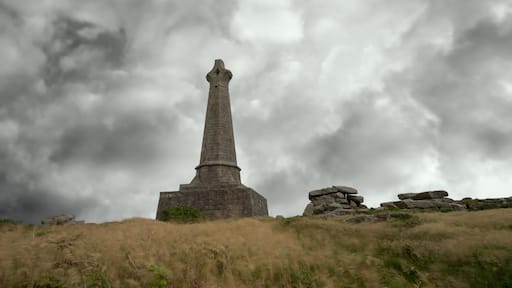 Carn brea monument near redruth cornwall uk