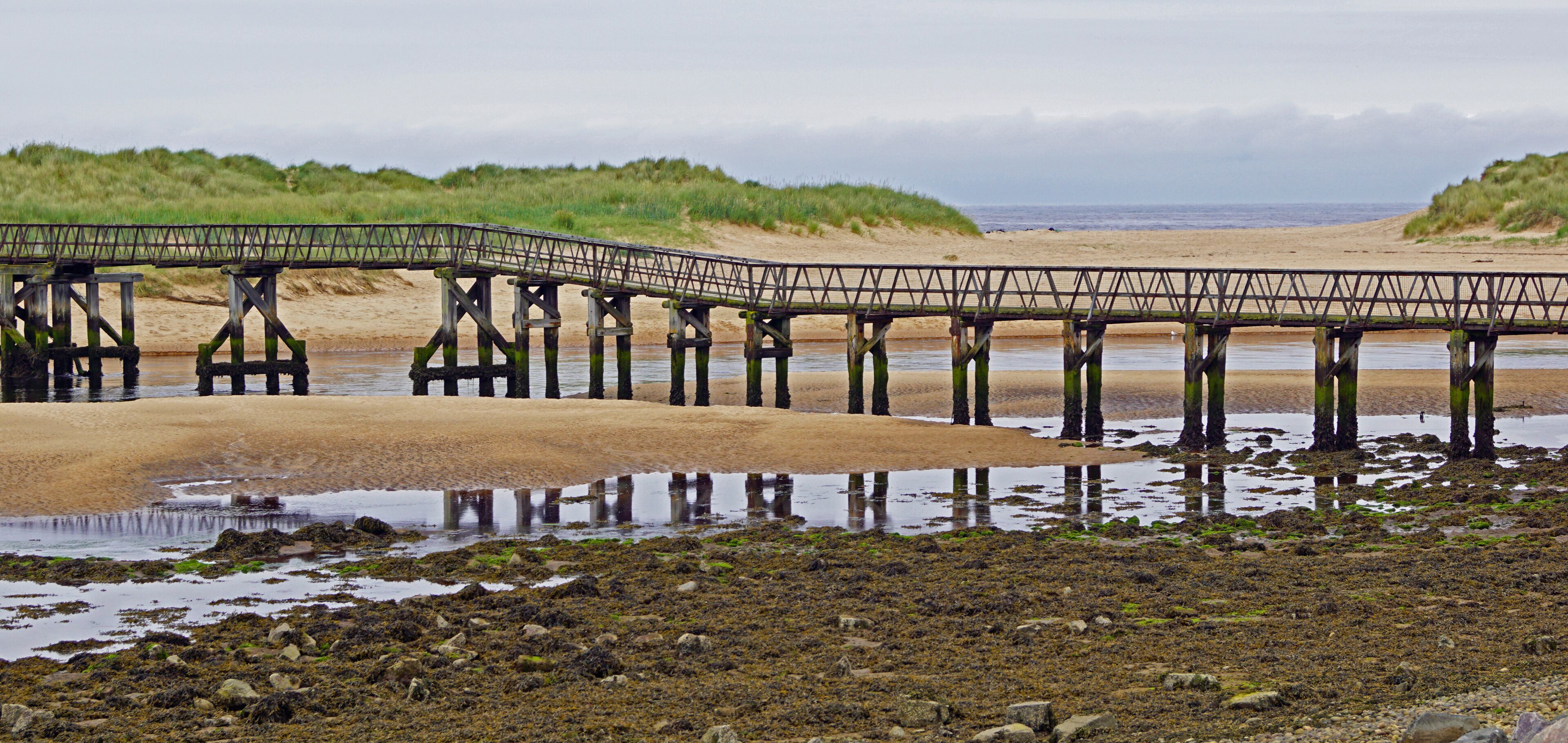 Bridge to Lossiemouth beach