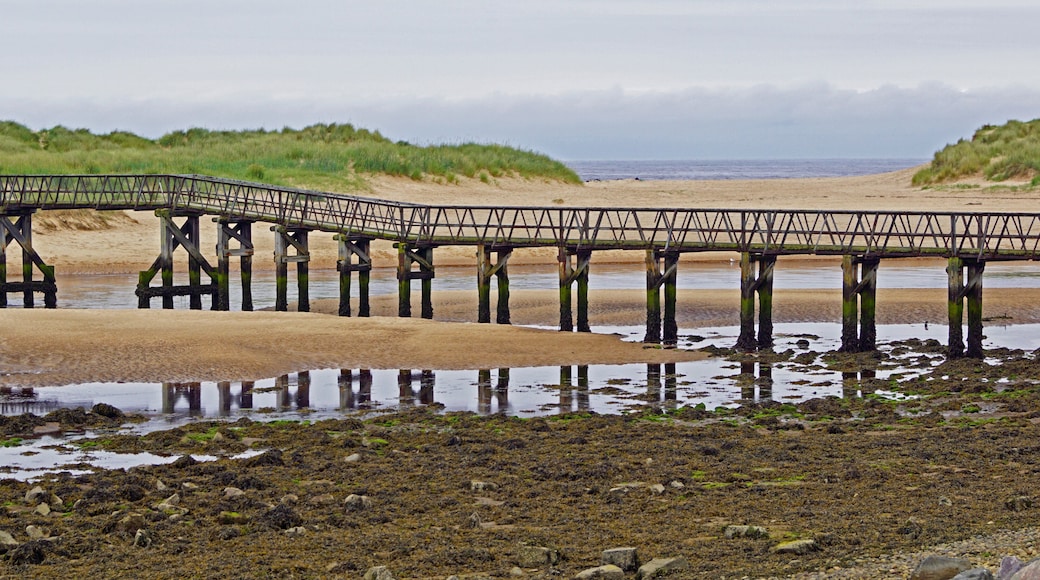 Bridge to Lossiemouth beach