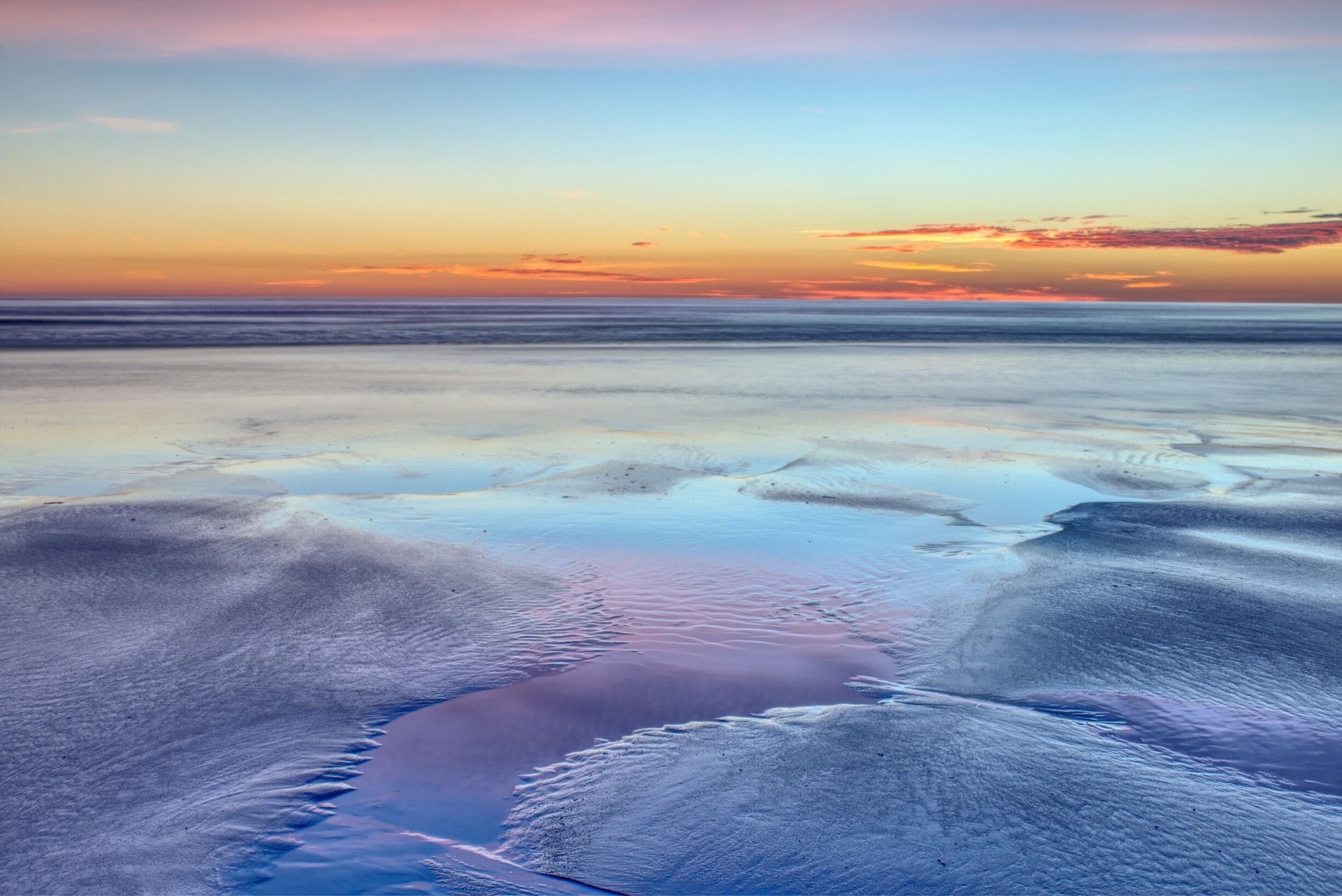Sun rise on Lossiemouth beach