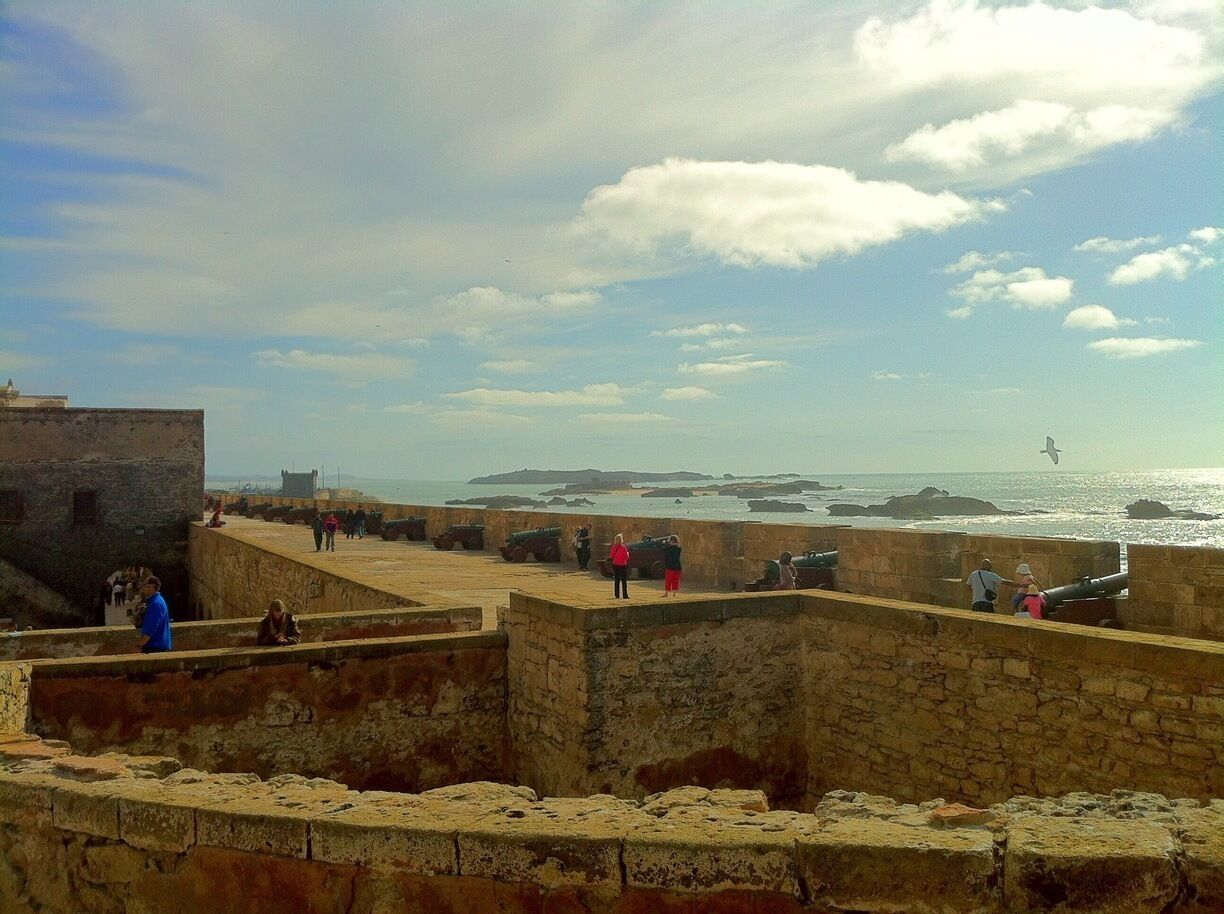 #TroveOn

It wasn't until we arrived at these ramparts on the shore of the Essaouira medina that we noticed their striking resemblance with the set of a Game of Thrones scene; and a quick Google search proved us right! Essaouira was one of the many impressive locations where Game of Thrones was filmed, in this case, serving as the city Astapor, from where Daenerys Targaryen would acquire her 8,000-strong army of the Unsullied. As an avid Game of Thrones fan, it was especially cool to stumble upon this breathtaking site, one of the many incredible parts of the historic and UNESCO-certified, white-washed oceanfront city. 

This image as taken in 2013 on an iPhone 4, and recently edited on an iPhone 5s with the Pro HDR app.