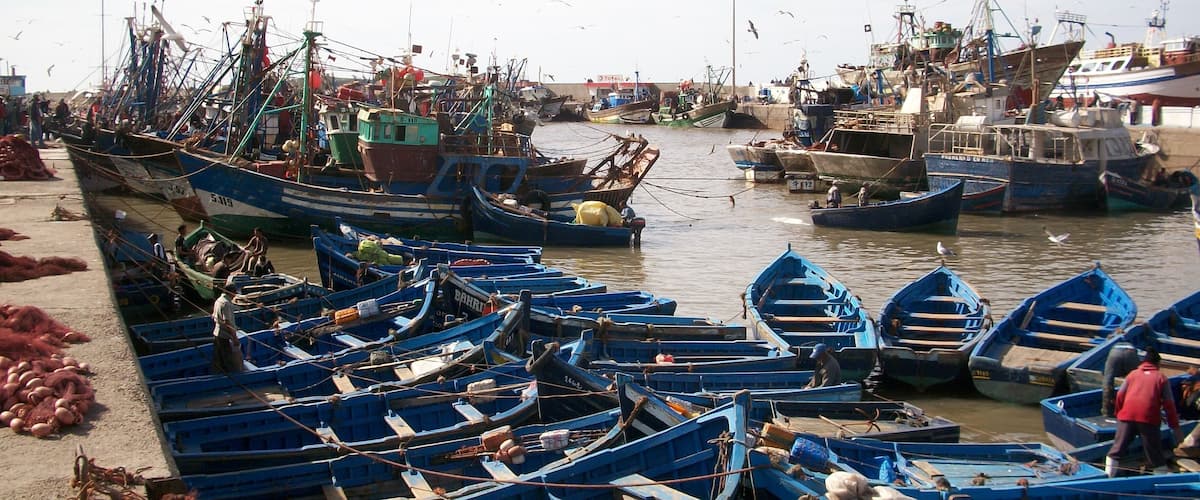 The harbour at Essaouria