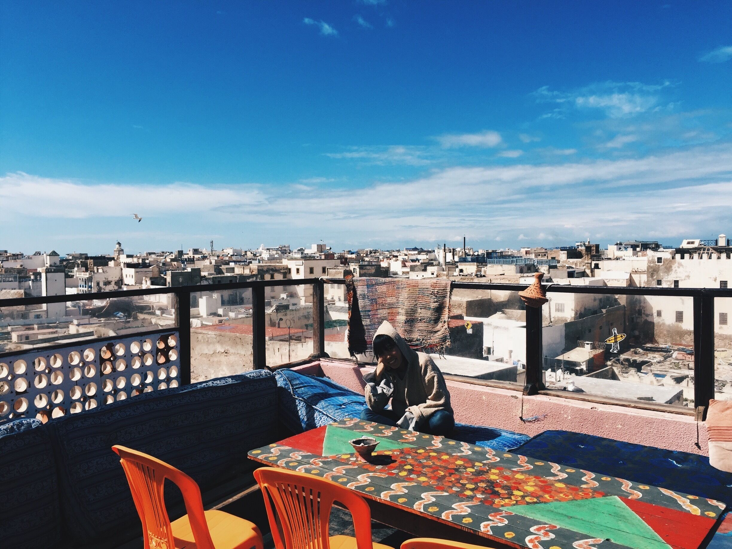 The awesome terrace.