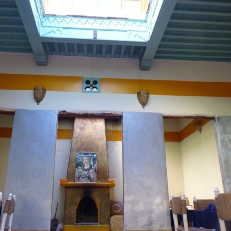 Courtyard restaurant in the Medina