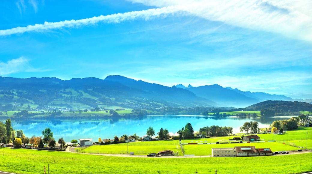 Lake of Gruyere, Canton Fribourg, Switzerland