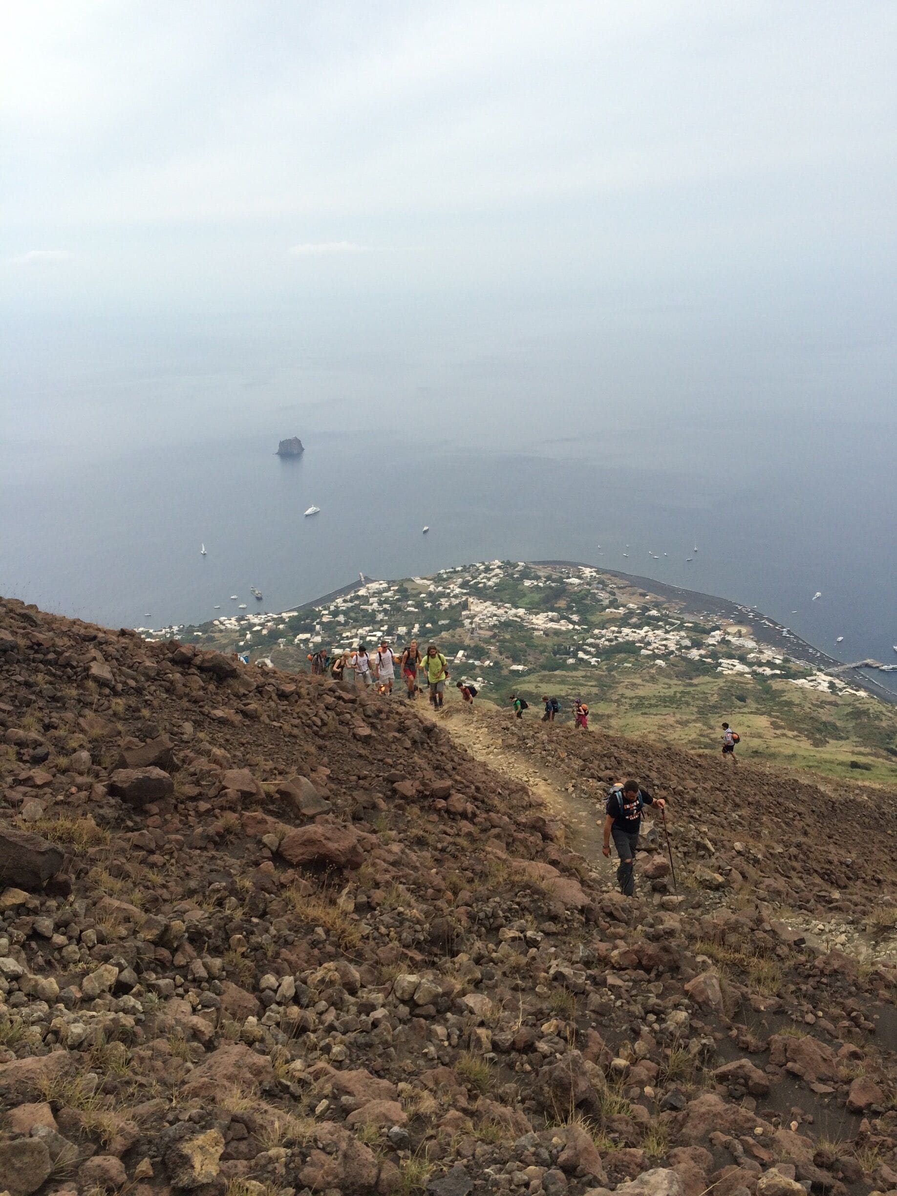 climbing the volcano has been difficult but fantastic 🌍 Stromboli was a little island in the middle of the sea 🌊 #EolianIsland #Italy