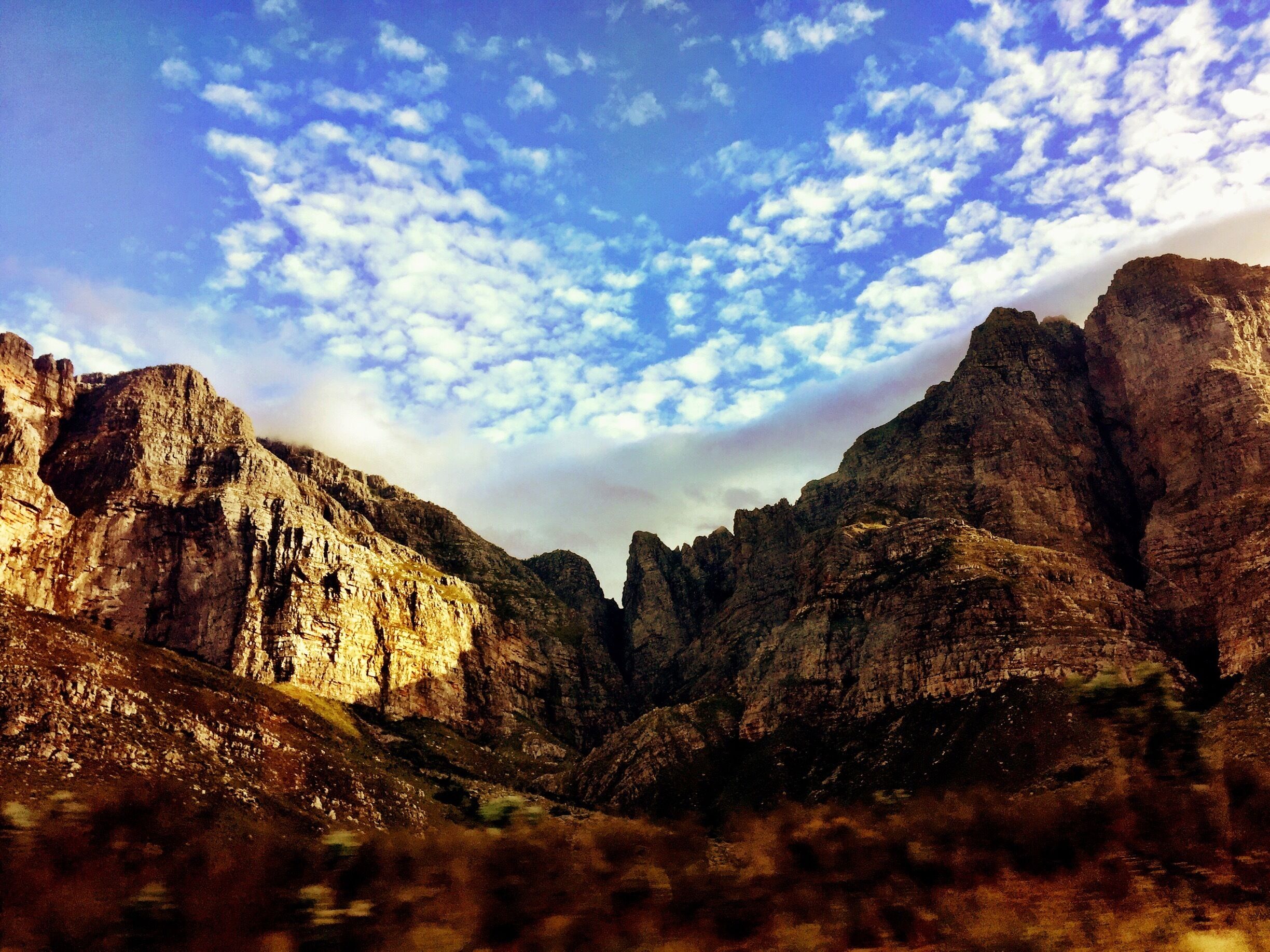 On the beautiful drive out to safari, I leaned out the window to snap this photo.