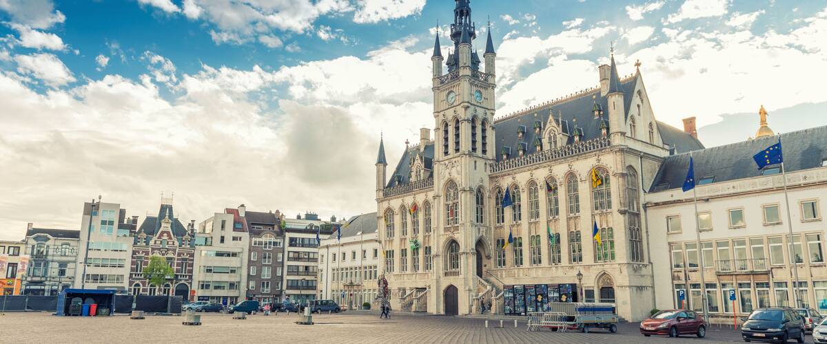 SINT NIKLAAS, BELGIUM, MAY 3, 2013: Town Hall of Sint-Niklaas an