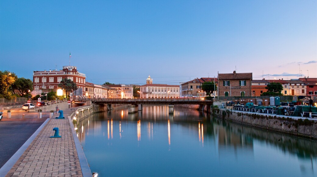 Senigallia featuring a bay or harbor and a sunset