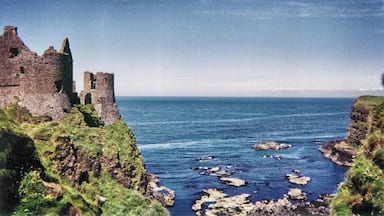 Favorite area in Ireland. County Atrim is such a beautiful coast. The Giant's Causeway is also really close to this castle. Interesting history about the castle is the entire kitchen; which was facing the cliff completely collapsed into the sea, killing the kitchen staff.