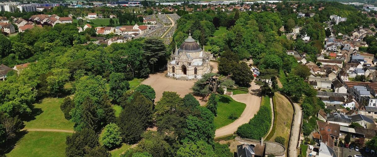 drone photo Dreux royal Domain France Europe
