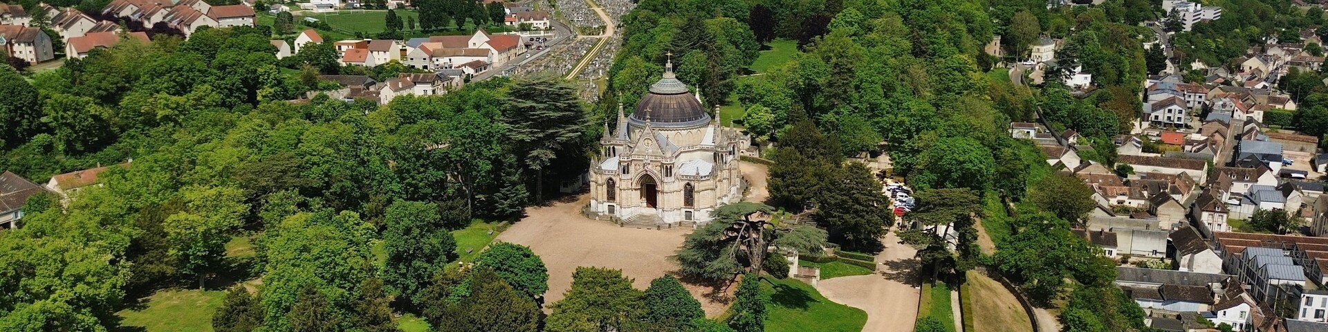drone photo Dreux royal Domain France Europe