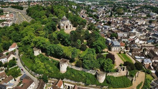 drone photo Dreux royal Domain France Europe