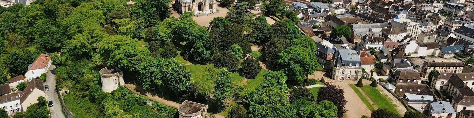 drone photo Dreux royal Domain France Europe