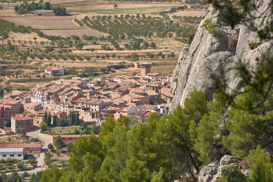 Fuentespalda, Teruel, from La Coveta de l'Aigua, a landscape that inspires peace and the authenticity of deep Spain