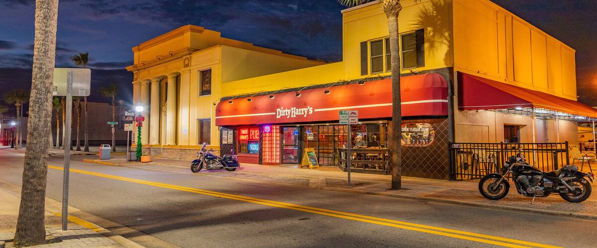 Daytona Beach featuring night scenes