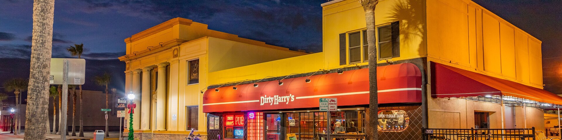 Daytona Beach featuring night scenes