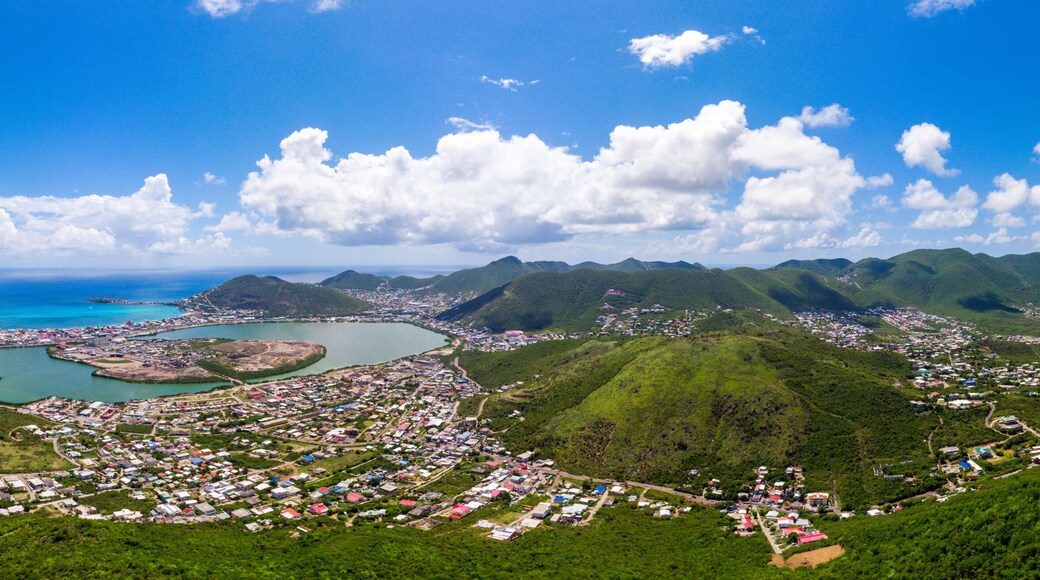 The caribbean island of St.maarten / st.martin cityscape
