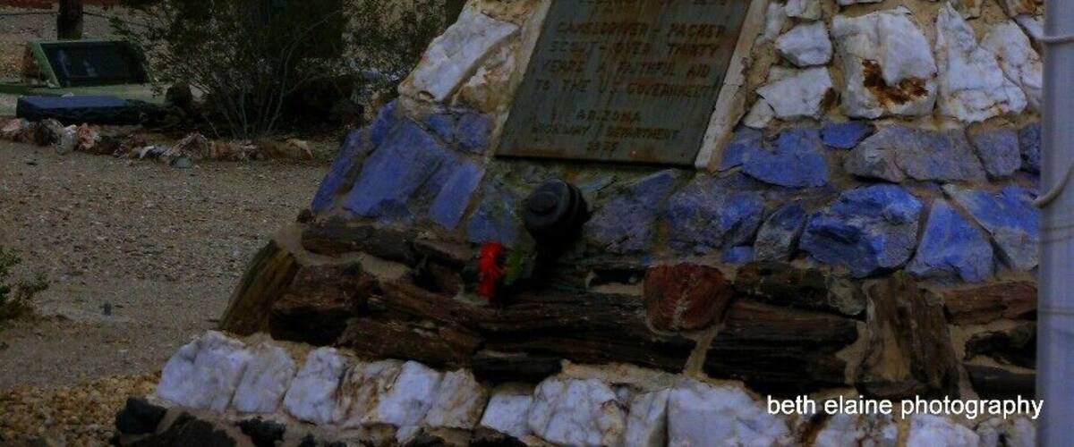1856 US Gov't decided to use camels to move freight and people across the American Southwest... Hadji Ali (affectionately called Hi Jolly) a Syrian caretaker was hired for the job.
This is the monument in Quartzsite AZ in memory of Hi Jolly.
The Civil War began and the project was abandoned.
The camels were set free to wander the Arizona desert