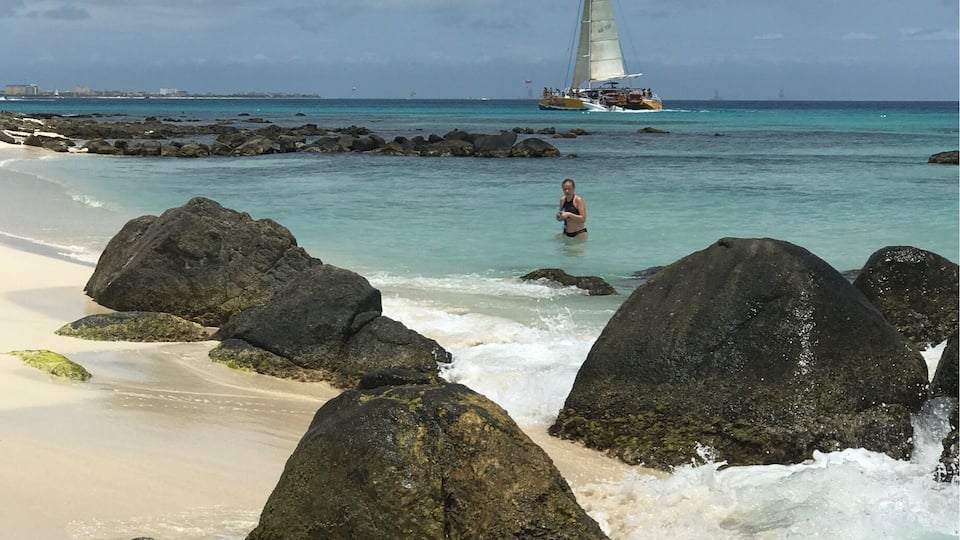 As seen in Arashi Beach, Aruba