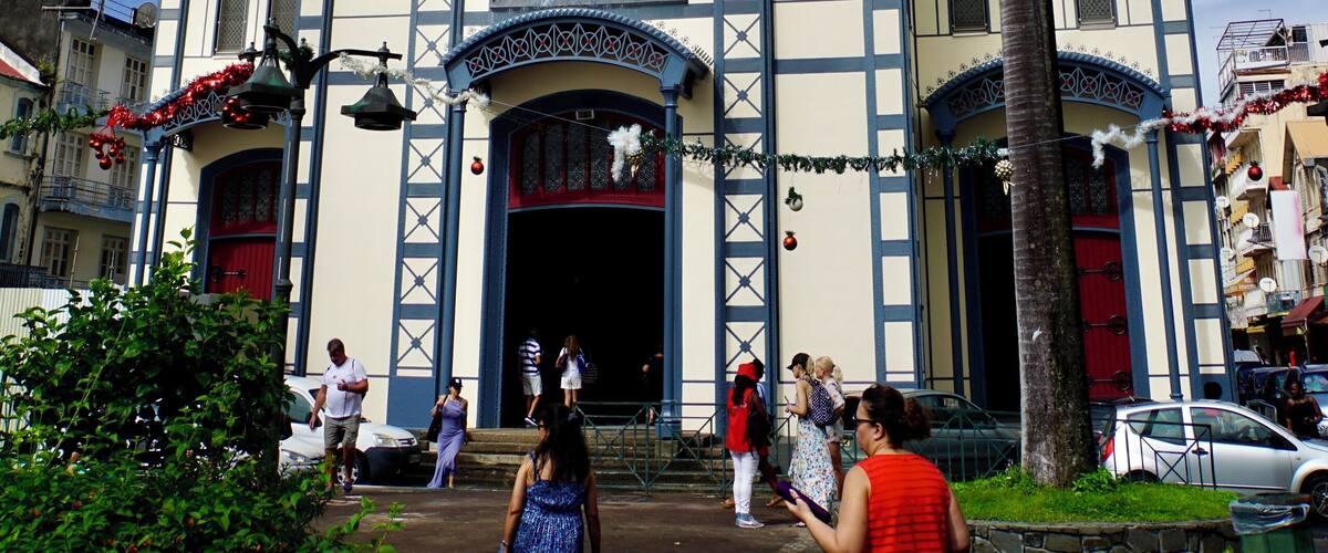At the Cathedral of Fort de France, Martinique (Jan 2018).