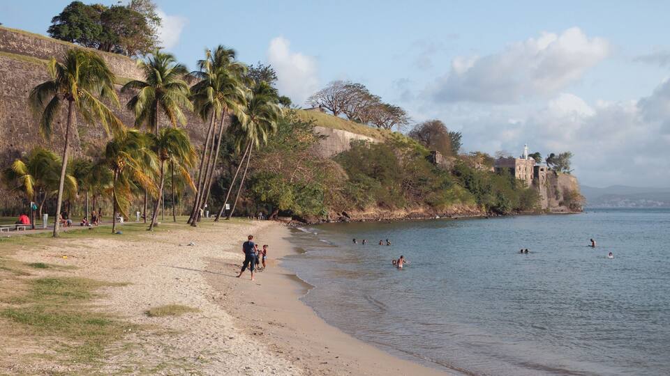 City beach. Fort-de-France, Martinique