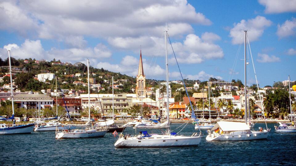 View of Fort-de-France, St. Martinique, Caribbean