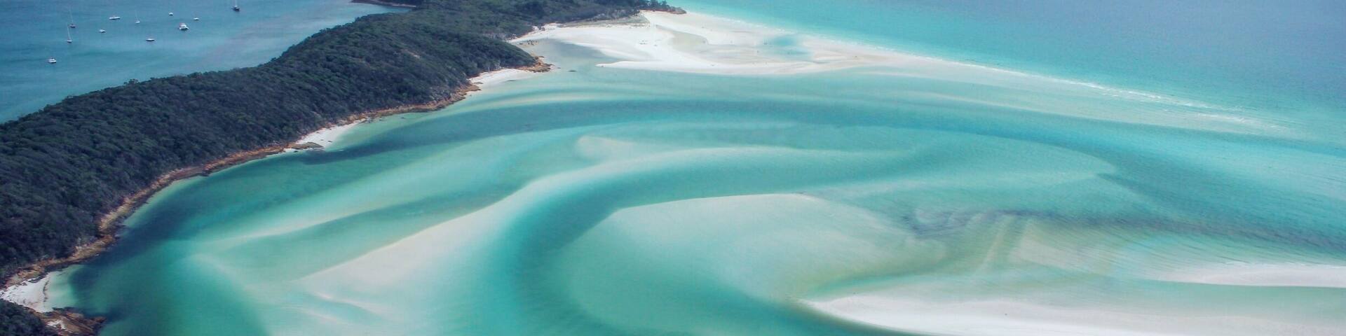 Such a dreamy landscape - Whitehaven Beach from above #beach #blue #ocean