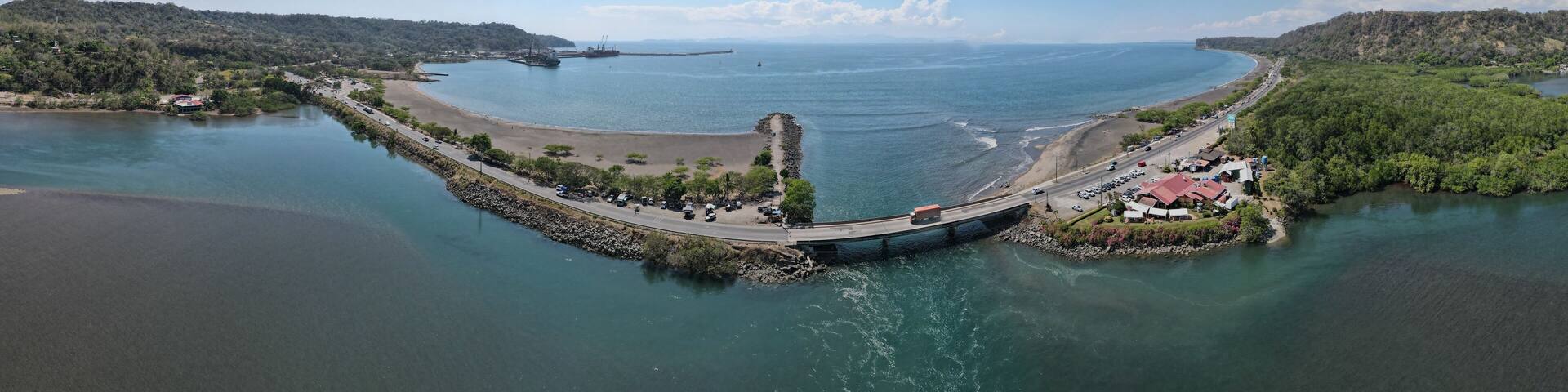 Aerial View of Puerto Caldera in Costa Rica