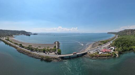 Aerial View of Puerto Caldera in Costa Rica