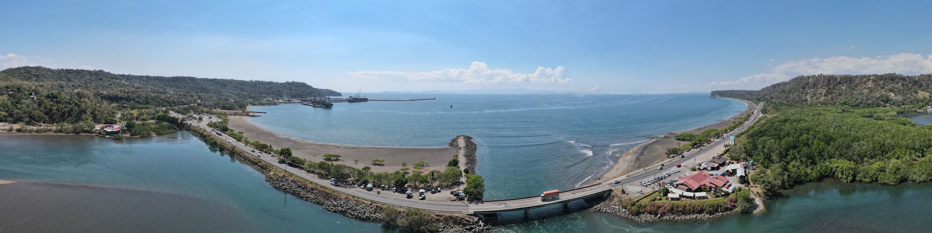 Aerial View of Puerto Caldera in Costa Rica