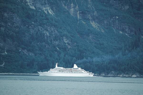 Cruise Ship in Glacier Bay, Alaska