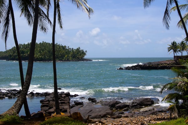 Devil's island in French Guiana. The island was used as a penal colony from 1852. The French government stopped sending prisoners to Devil's Island in 1946/French Guiana Devils island