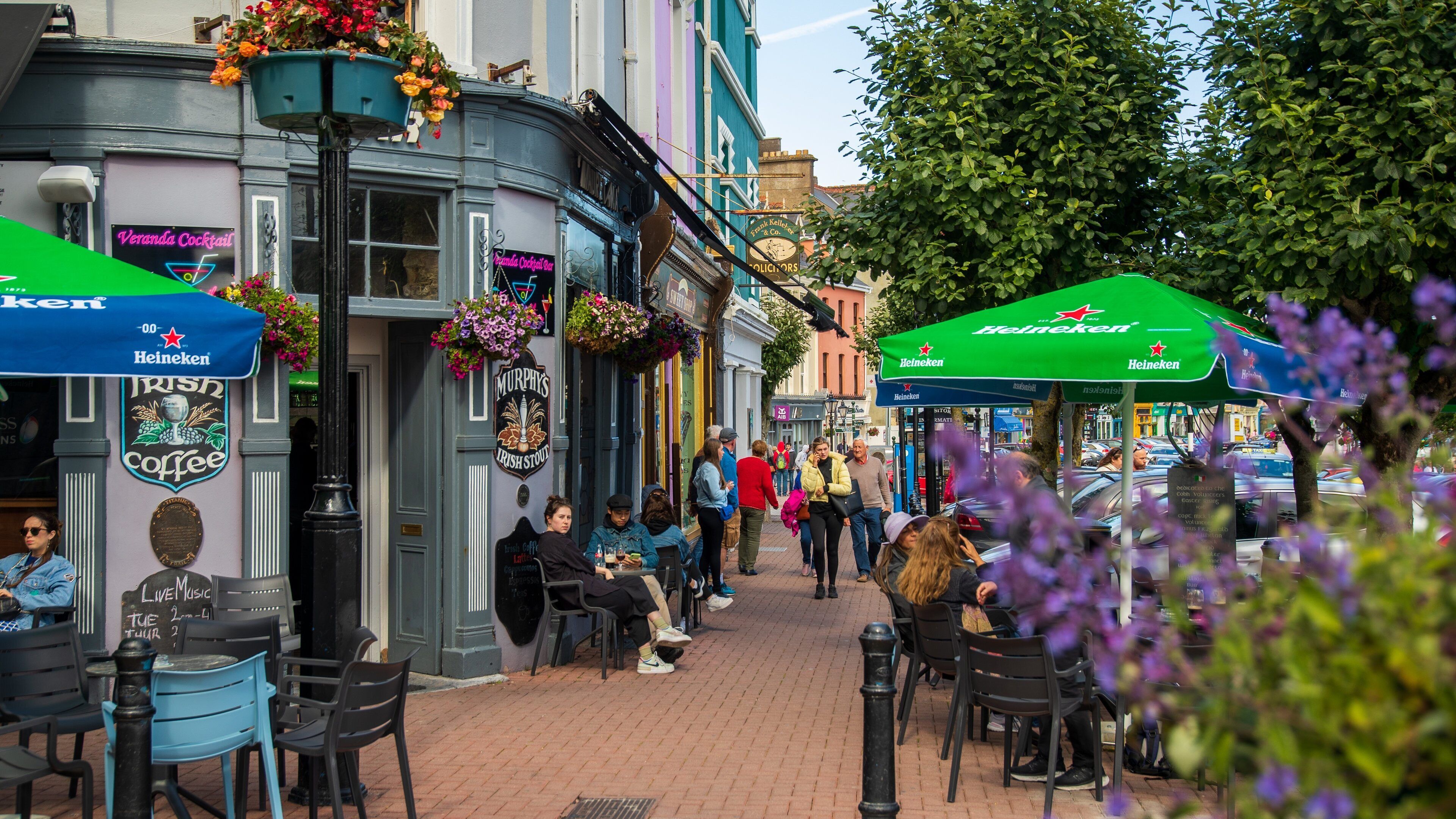 Cobh which includes street scenes