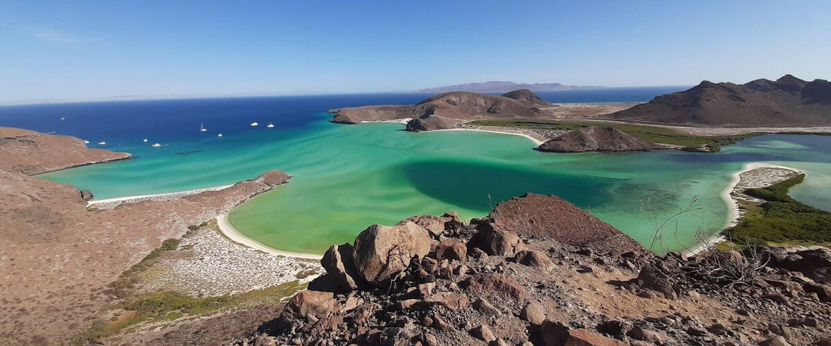 Amazing view point from Balandra. Is not one of the usual trails, this one is to a TV antenna (around 1 hour hike)