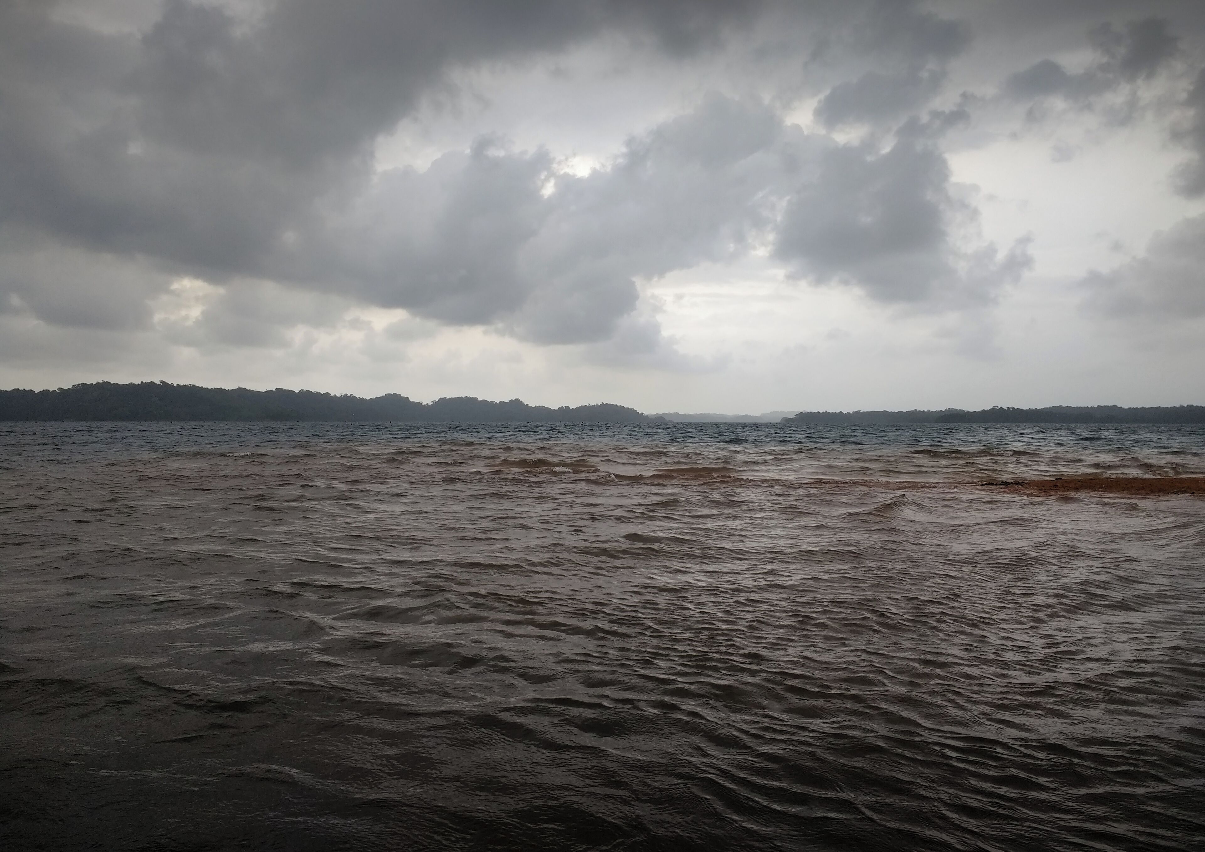 I read and locals confirmed that there are manatees swimming in this lake... but I never thought that I'd swim in it, too, and be so close to them even if I wasn't able to actually see them!
Our trip to the lake by boat was windy and rain caught us on our way back. However, there was some deep tranquility in the air... which turned these moments into one of the highlights of our time spent in Panama. 
#waterlust
