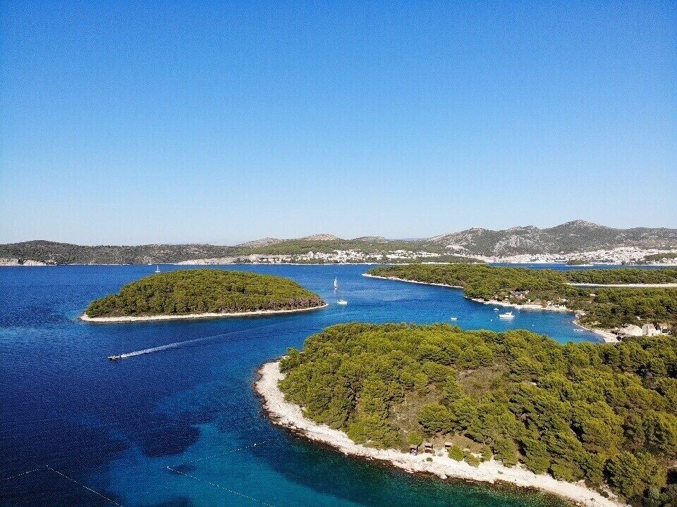 Beautiful Mlini Beach. Hire a boat or take Taxi from Hvar Town