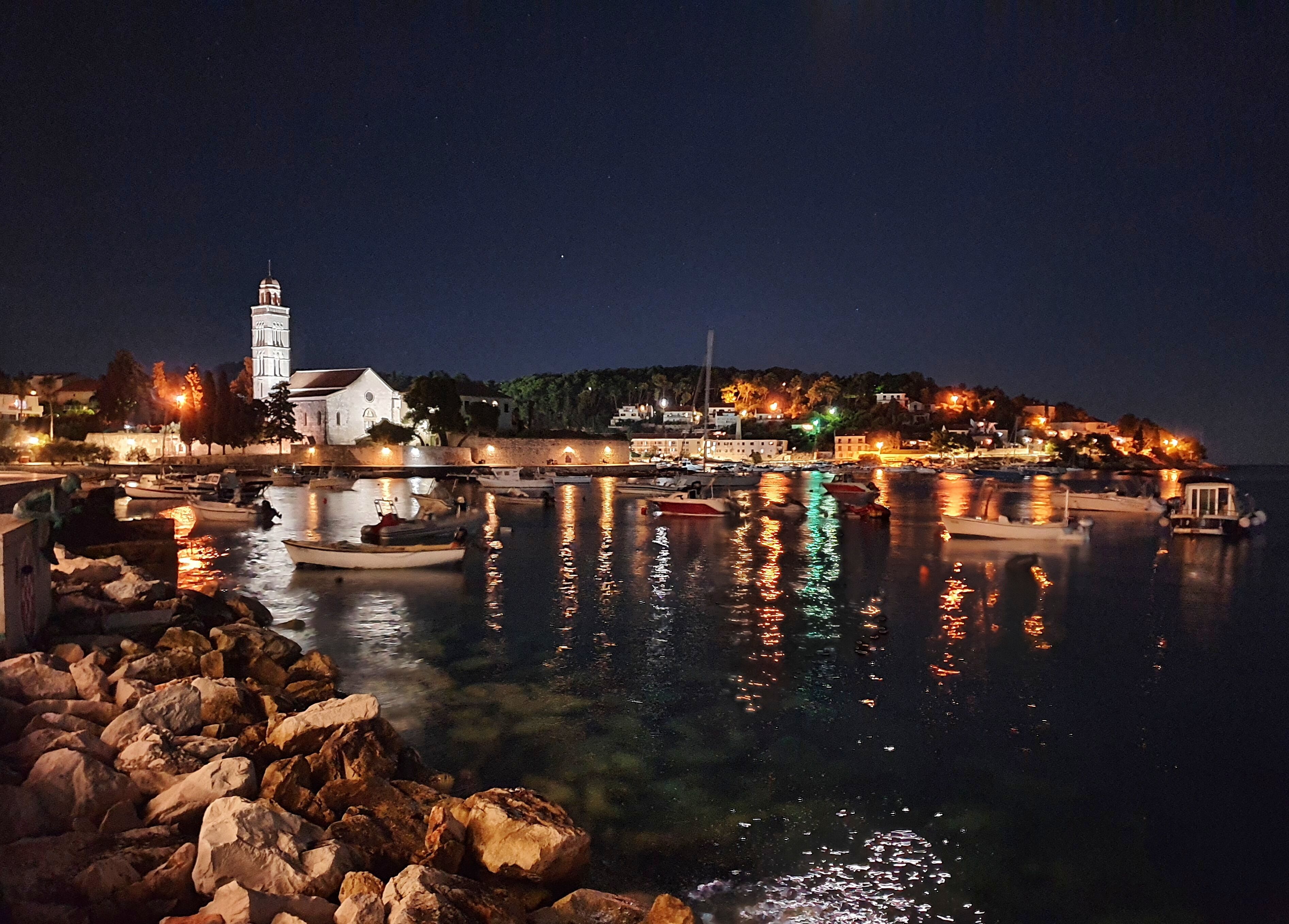 Walking back to my apartment in Hvar Town and came across this beautiful view of the Franciscan Monastery at night. #holiday #roadtrip #hvar #croatia