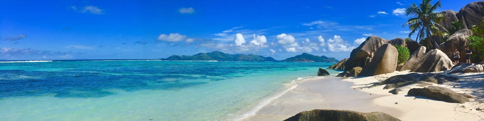 Beautiful Source D'Argent on La Digue island Seychelles