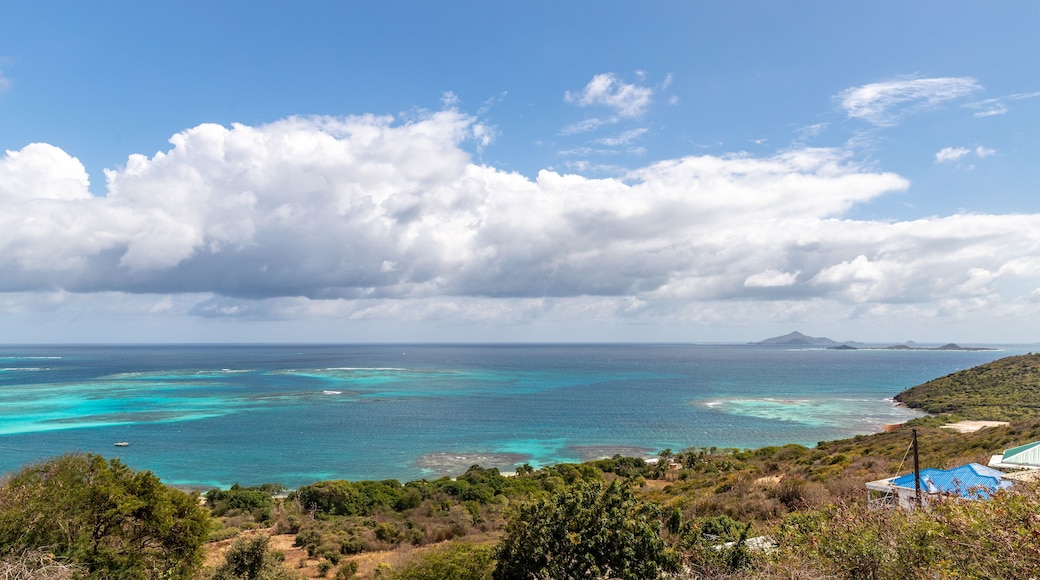Saint Vincent and the Grenadines, Mayreau, Tobago Cays view