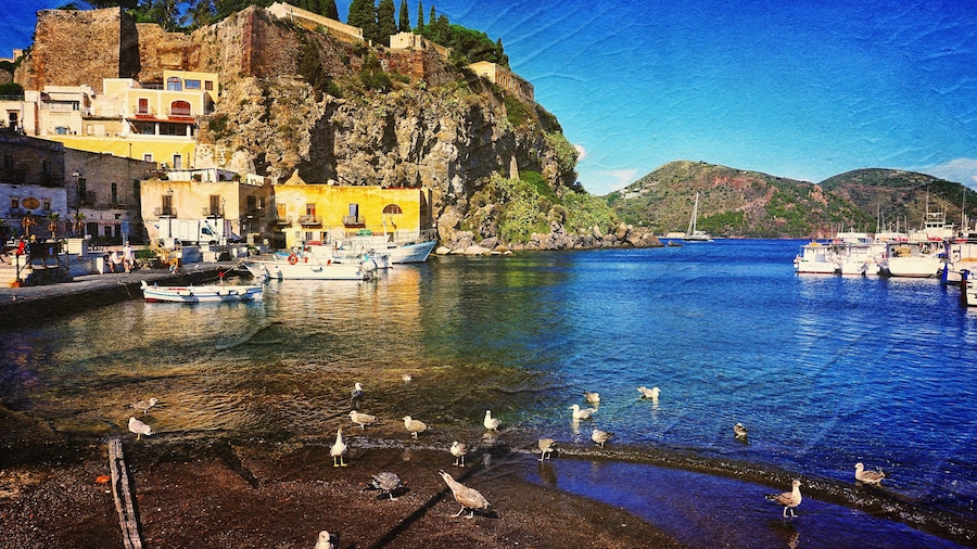 Lipari island in Italy