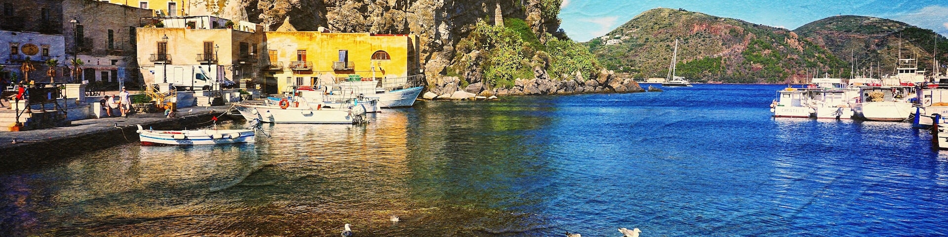 Lipari island in Italy